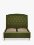 John Lewis Rouen 2 Drawer Storage Upholstered Bed Frame, Double, Deep Velvet Olive