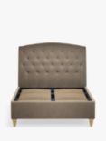 John Lewis Rouen 2 Drawer Storage Upholstered Bed Frame, Double, Deep Velvet Biscuit