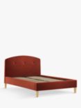 John Lewis Grace Upholstered Bed Frame, King Size, Deep Velvet Sunset
