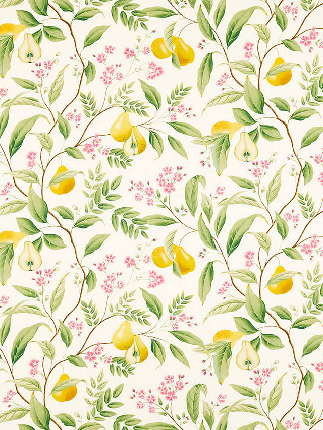Harlequin Marie Furnishing Fabric, Fig Leaf/Honey/Blossom