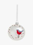 John Lewis Winter Fayre Robin and Wreath Bauble