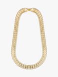 Eclectica Vintage Monet 22ct Gold Plated Chain Necklace, Dated Circa 1980s