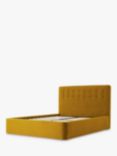 Swyft Bed 01 Upholstered Bed Frame, Double, Velvet Mustard