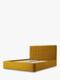 Swyft Bed 01 Upholstered Bed Frame, King Size, Velvet Mustard