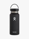 Hydro Flask Double Wall Vacuum Insulated Stainless Steel Wide Mouth Drinks Bottle, 946ml, Black