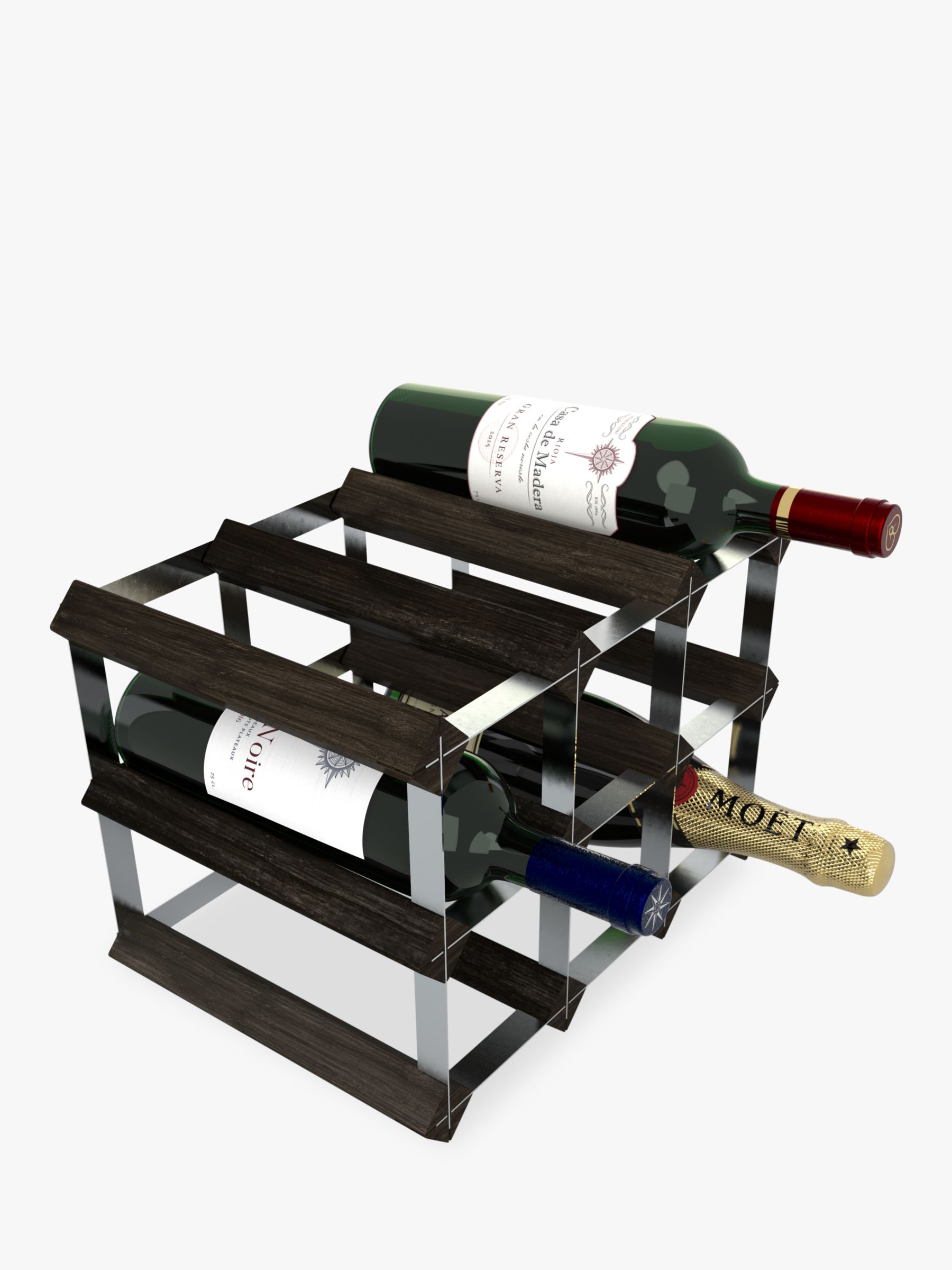 Photo of Rta freestanding wood wine rack 9 bottle