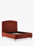 John Lewis Rouen Upholstered Bed Frame, Super King Size, Deep Velvet Sunset