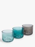 John Lewis Plain Glass Tealight Holders, Set of 3