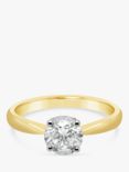 Milton & Humble Jewellery Second Hand 18ct Yellow and White Gold Diamond Engagement Ring, Dated Edinburgh 2017