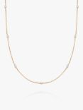 Daisy London Freshwater Seed Pearl Chain Necklace, Gold/White