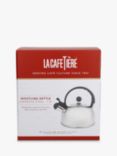 La Cafetiere Stainless Steel Whistling Stovetop Kettle, 1.3L, Silver