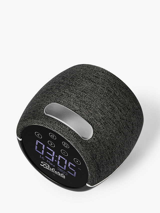 Roberts Zen Plus DAB/DAB+/FM Bluetooth Bedside Clock Radio, Black