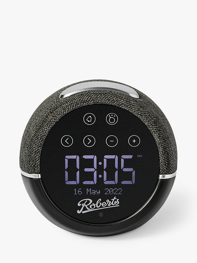 Roberts Zen Plus DAB/DAB+/FM Bluetooth Bedside Clock Radio, Black