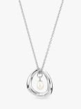 Claudia Bradby This Too Shall Pass Freshwater Pearl Pendant Necklace, Silver