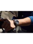 Bulova 96B349 Men's Precisionist Chronograph Bracelet Strap Watch, Silver/Blue