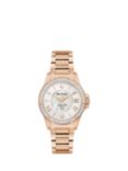 Bulova 98R295 Women's Marine Star Diamond Date Bracelet Strap Watch, Rose Gold