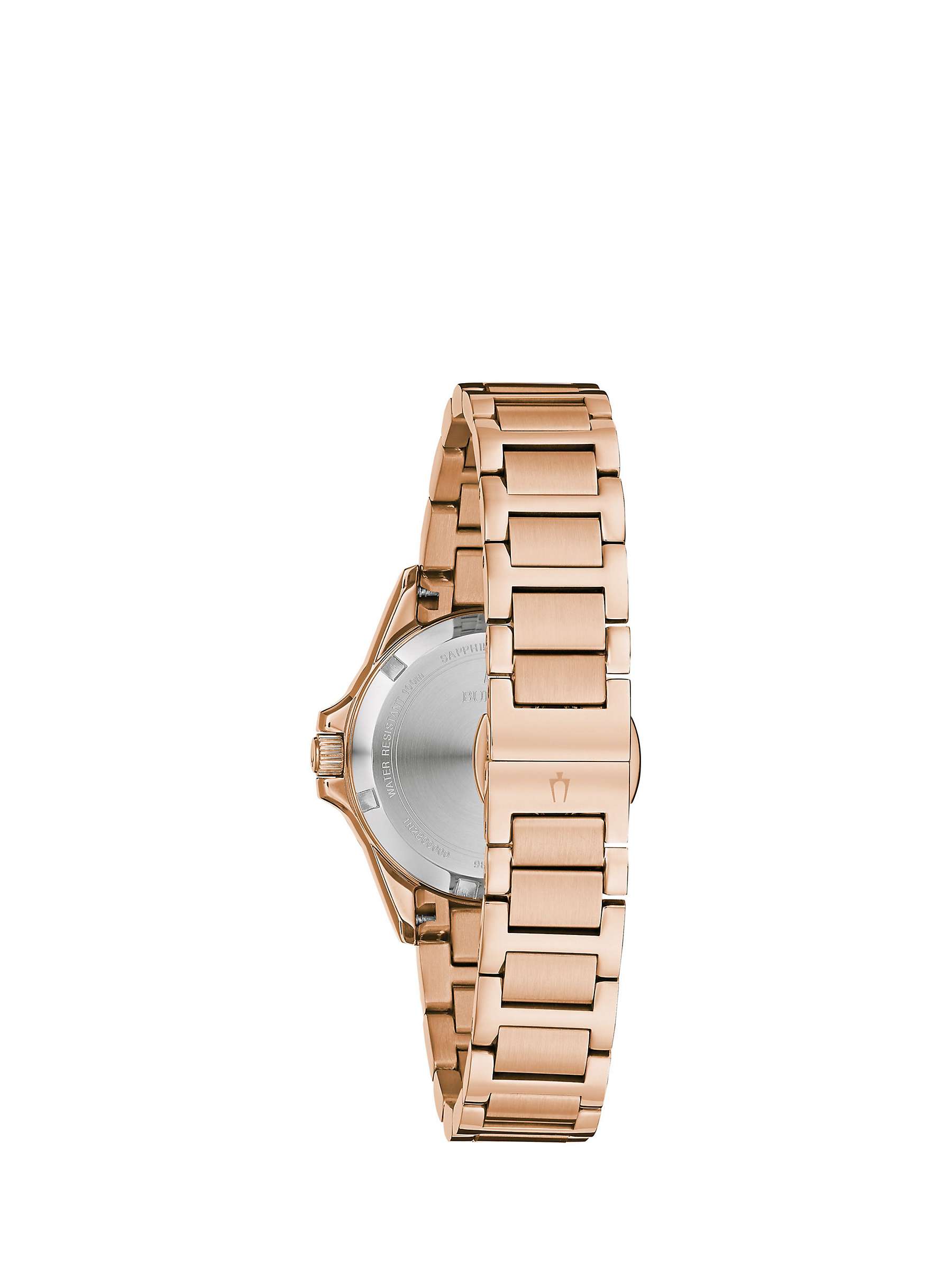 Buy Bulova 98R295 Women's Marine Star Diamond Date Bracelet Strap Watch, Rose Gold Online at johnlewis.com