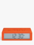 Lexon Flip+ Radio Controlled LCD Digital Alarm Clock, Orange