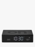 Lexon Flip Premium LCD Digital Alarm Clock, Black
