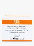 REN Clean Skincare Glycol Lactic Radiance Renewal Mask, Mini, 15ml