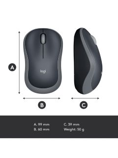 Logitech Wireless Starter Kit with K380 Multi-Device Bluetooth Keyboard & M185 Wireless Mouse, Black