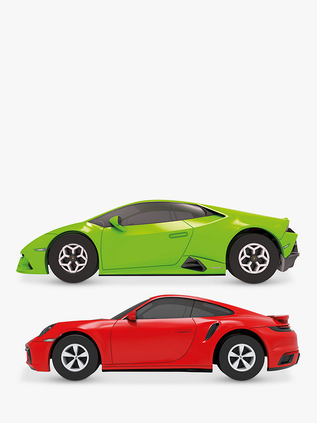 Scalextric Micro Super Speed Race Lamborghini vs Porsche Battery Powered Slot Car Racing Set