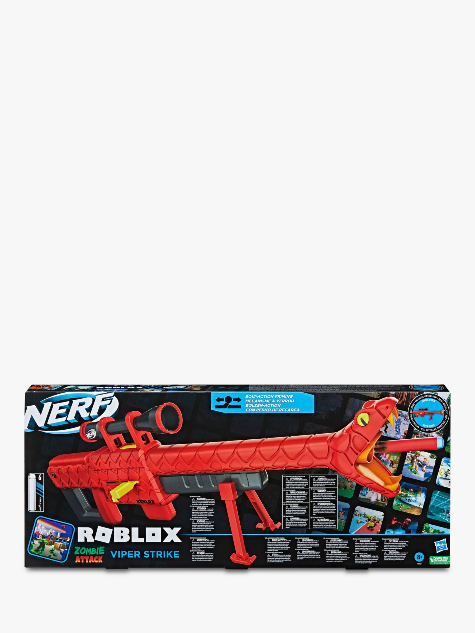 Nerf Roblox Zombie Attack Viper Strike ONE MINUTE REVIEW