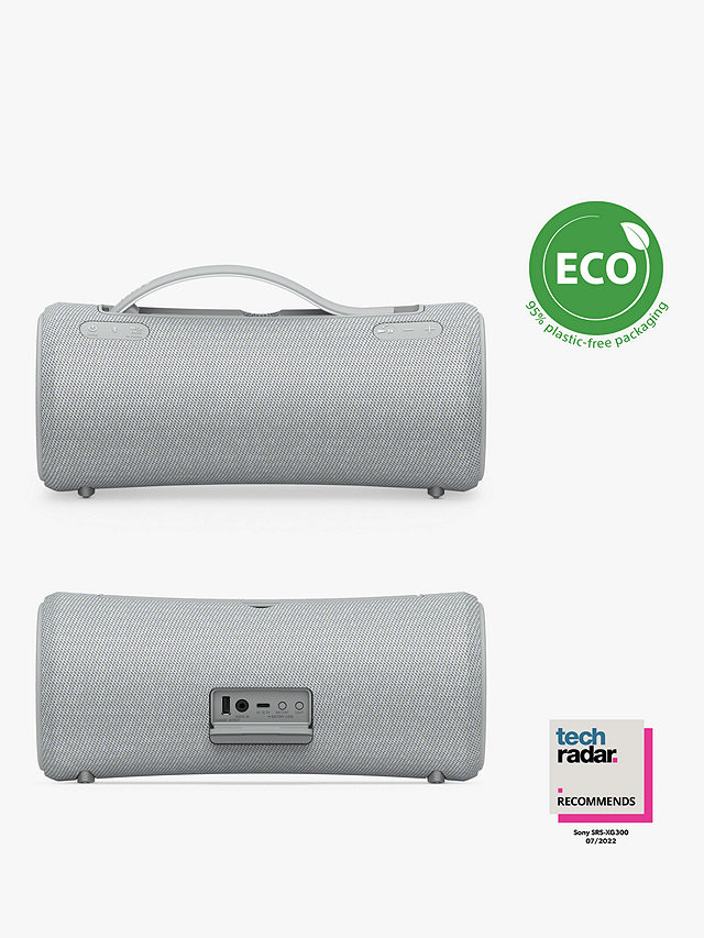 Sony SRS-XG300 Waterproof Bluetooth Portable Speaker with Lights, Grey