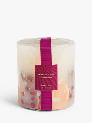 John Lewis Winter Spice Inclusion Scented Candle, 750g