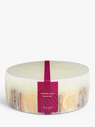 John Lewis Winter Spice Inclusion Scented Candle, 5kg