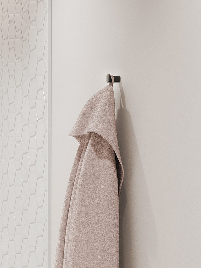 Hansgrohe AddStoris Wall-Mounted Towel Hook, Matt Black