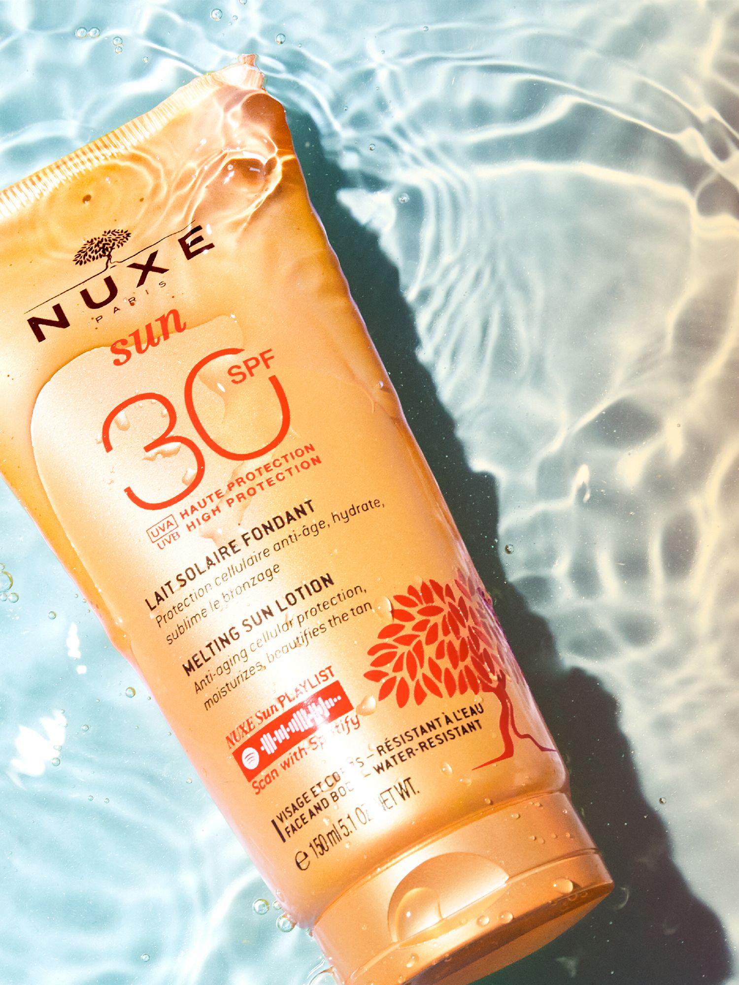 NUXE Sun Delicious Lotion High Protection Face & Body Sun Cream SPF 30, 150ml 3