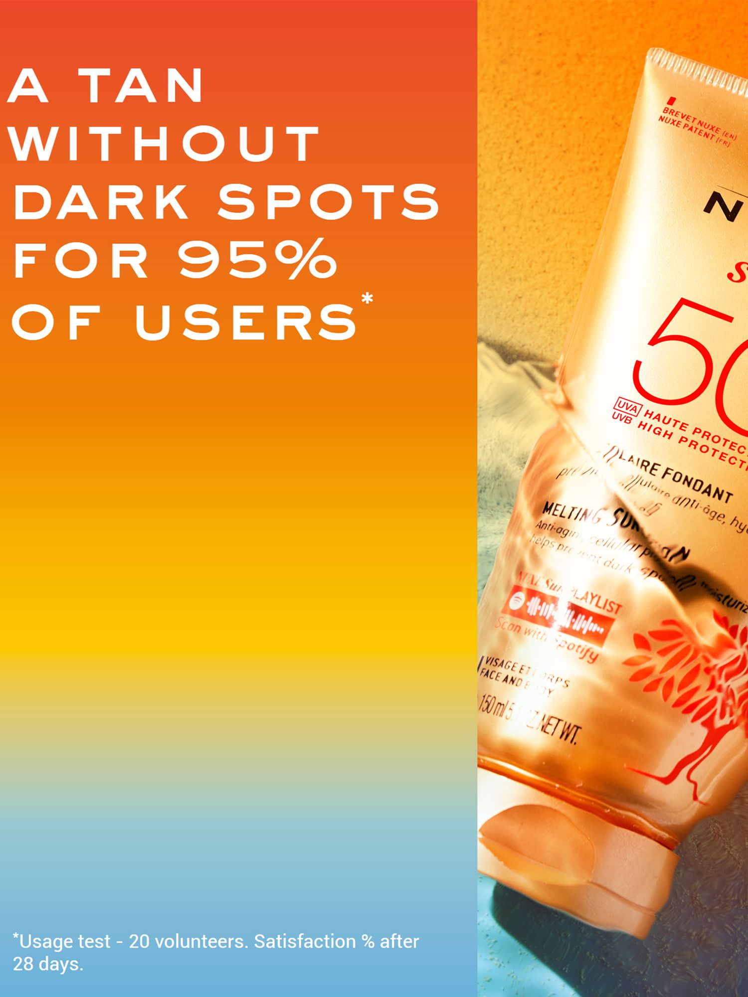 NUXE Sun High Protection Melting Lotion Face & Body Sun Cream SPF 50, 150ml 7