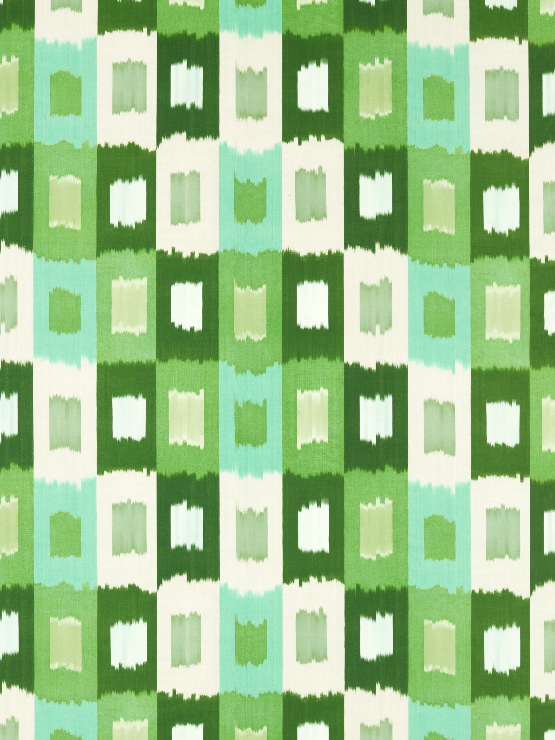 Harlequin Shiruku Furnishing Fabric, Emerald/Forest/Silver Willow