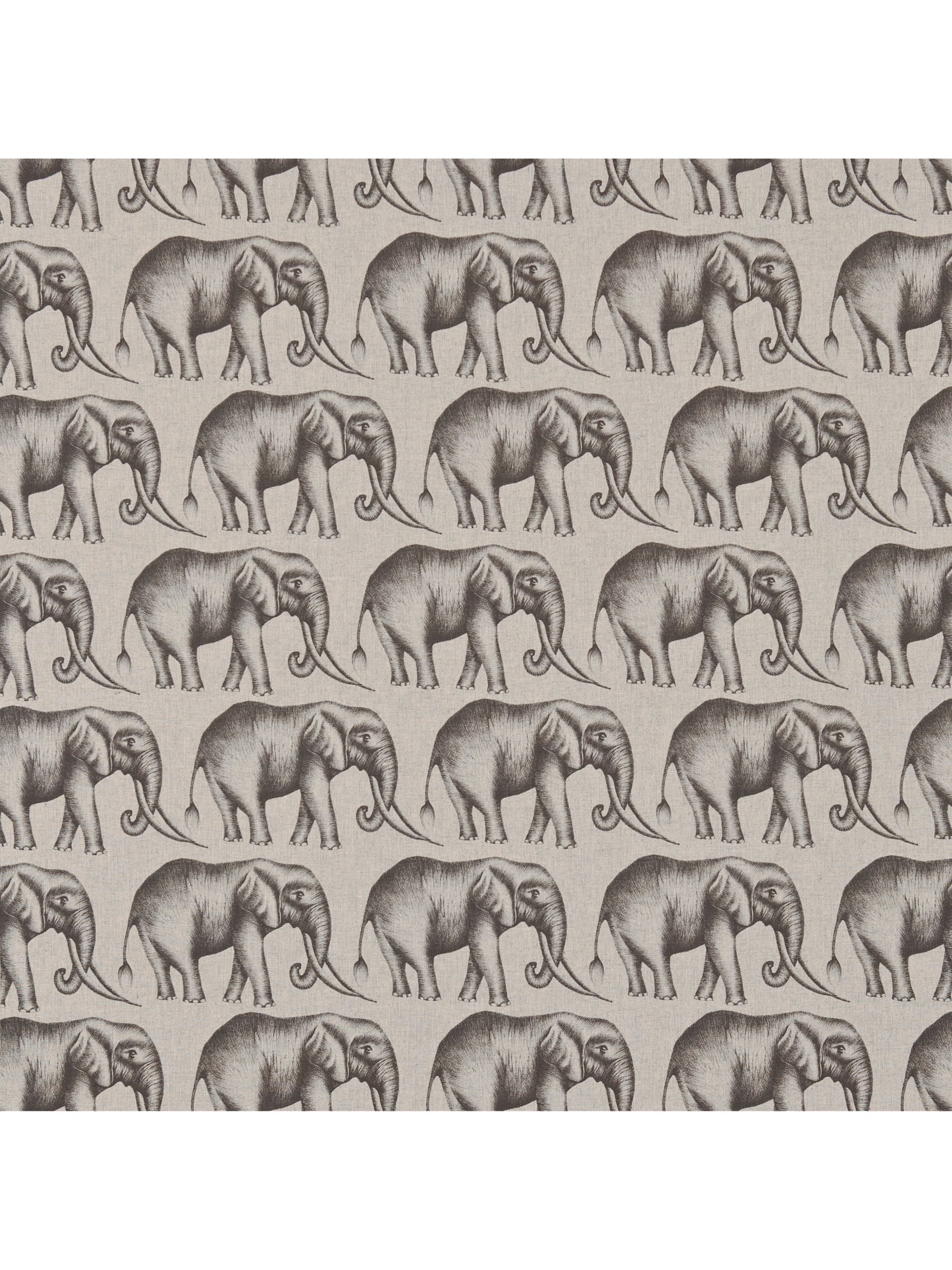 Harlequin Savanna Elephant Furnishing Fabric, Grey