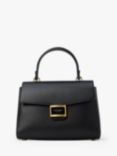 kate spade new york Katy Textured Leather Top Handle Bag, Black