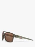 Oakley OO9147 Men's Castel Prizm Polarised Rectangular Sunglasses