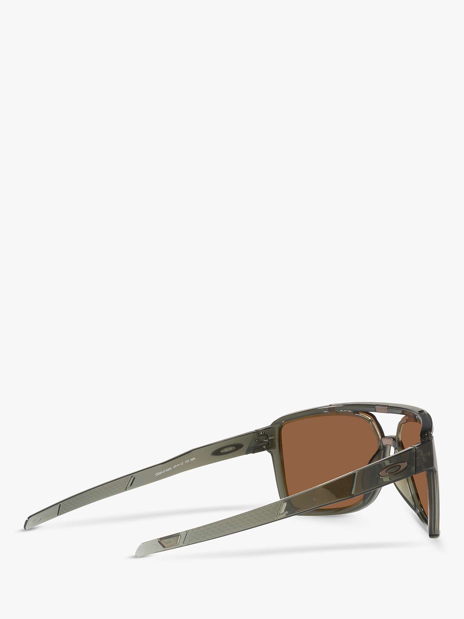 Buy Oakley OO9147 Men's Castel Prizm Polarised Rectangular Sunglasses Online at johnlewis.com