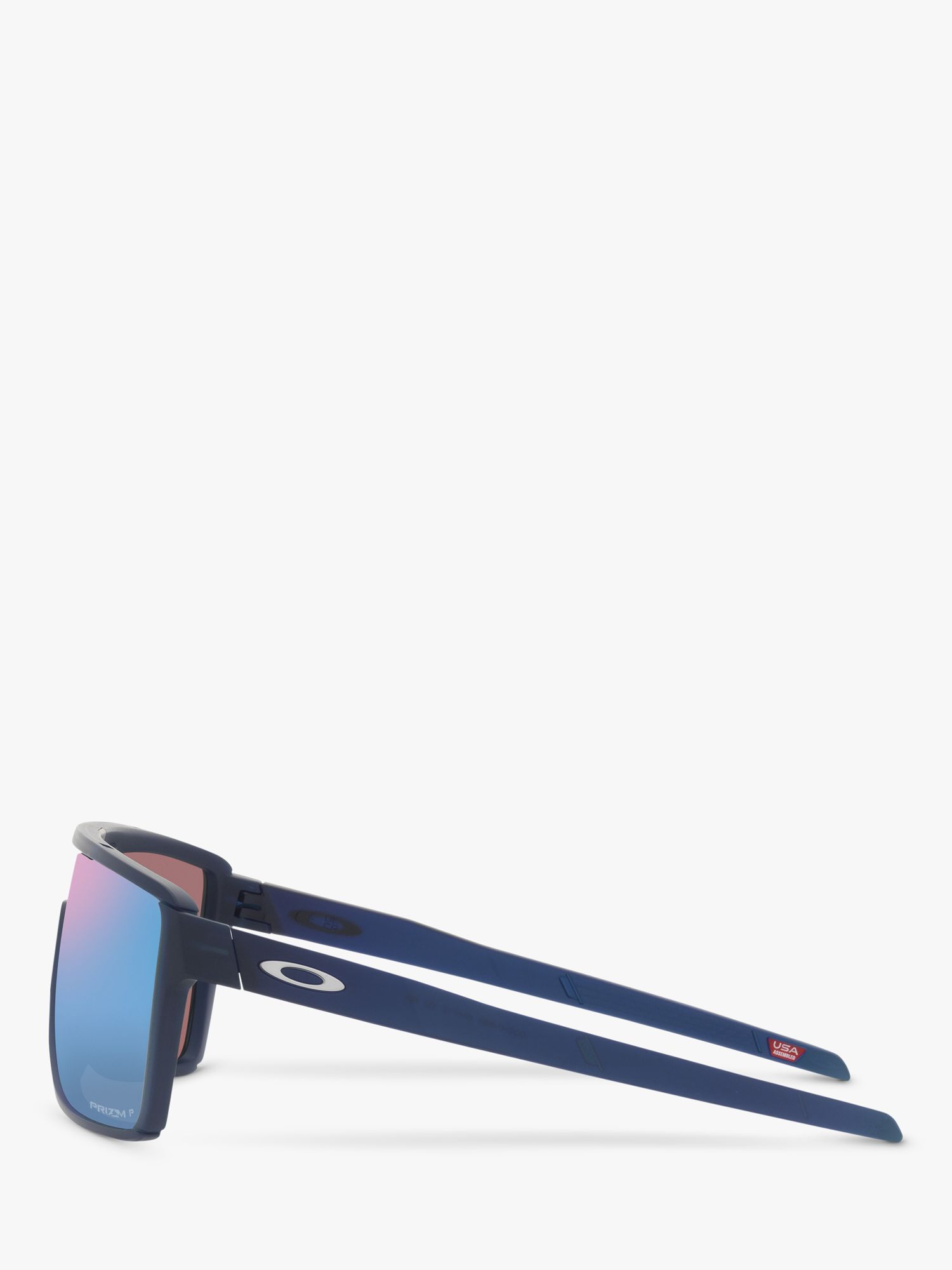 Buy Oakley OO9147 Men's Castel Prizm Polarised Rectangular Sunglasses Online at johnlewis.com