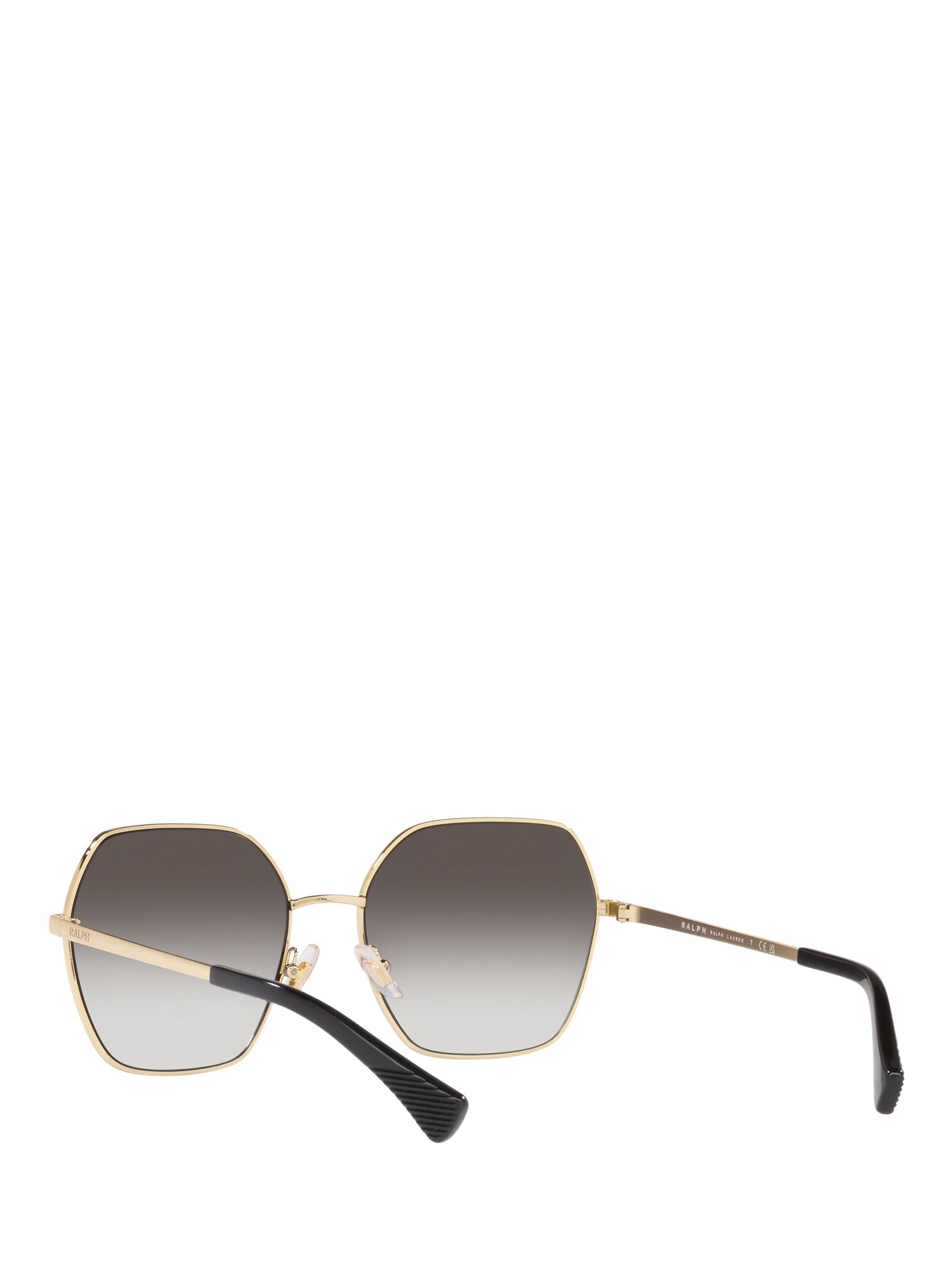 Ralph RA4138 Women's Square Sunglasses, Pale Gold/Grey Gradient at John ...