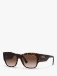 Vogue VO5462S Women's Square Sunglasses, Dark Havana/Brown Gradient