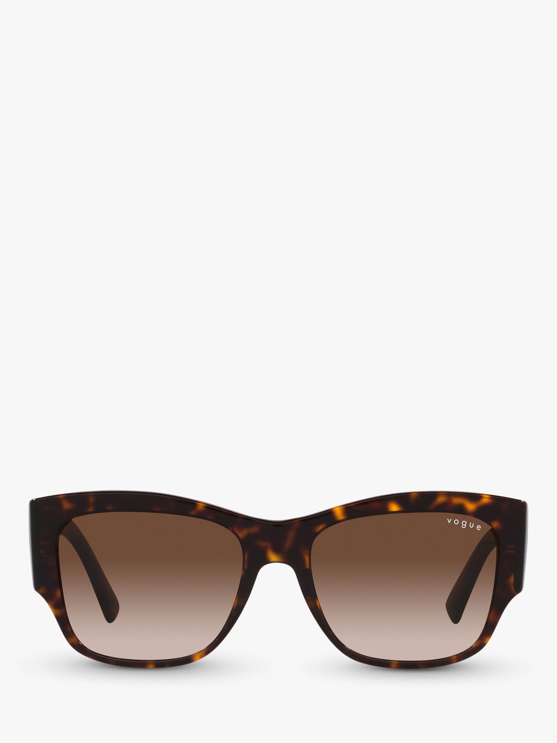 Vogue VO5462S Women's Square Sunglasses, Dark Havana/Brown Gradient