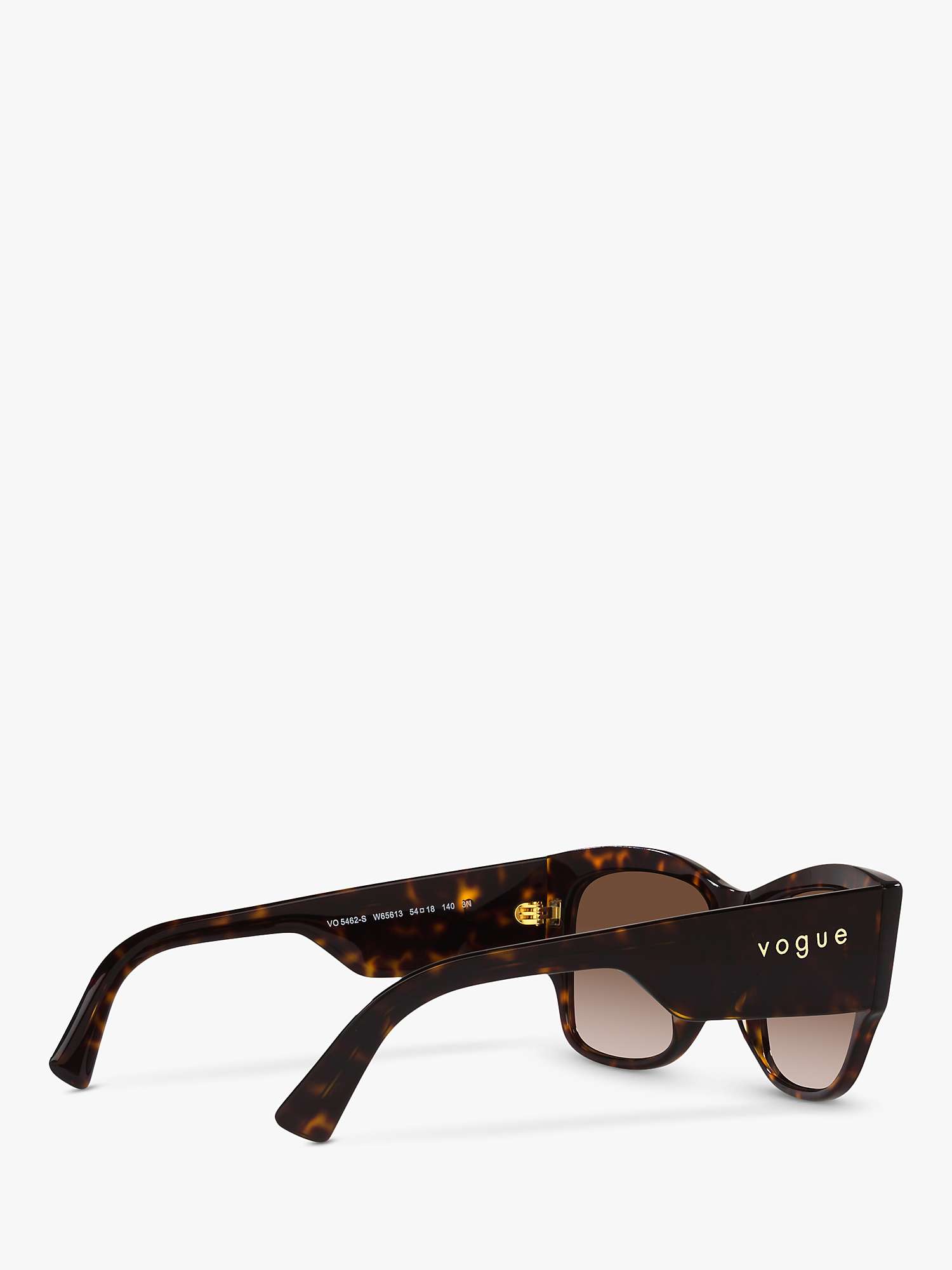 Buy Vogue VO5462S Women's Square Sunglasses, Dark Havana/Brown Gradient Online at johnlewis.com