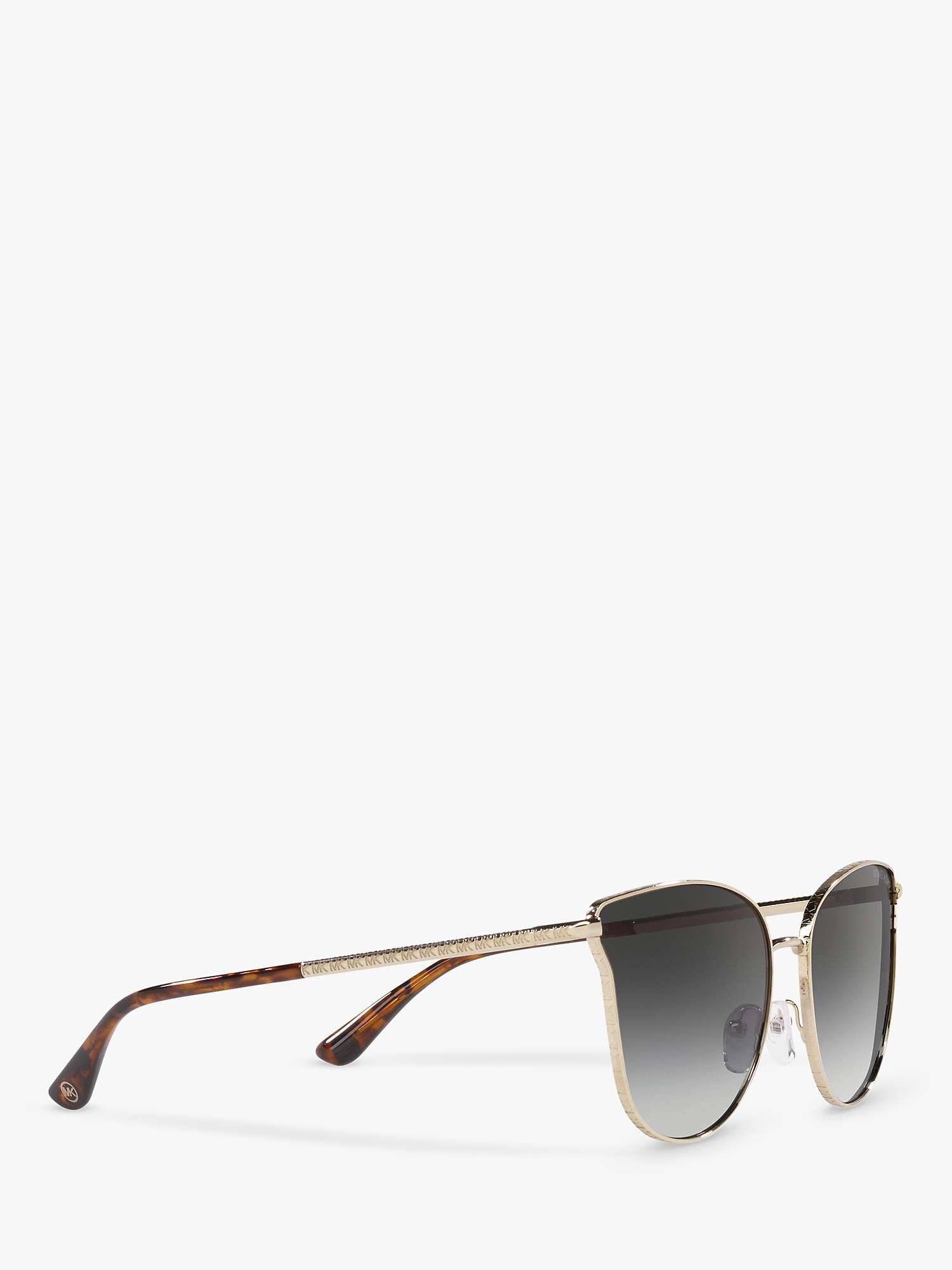 Buy Michael Kors MK1120 Women's Salt Lake City Round Sunglasses, Gold/Grey Gradient Online at johnlewis.com