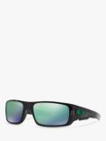 Oakley OO9239 Men's Crankshaft Rectangular Sunglasses, Black Ink/Mirror Green