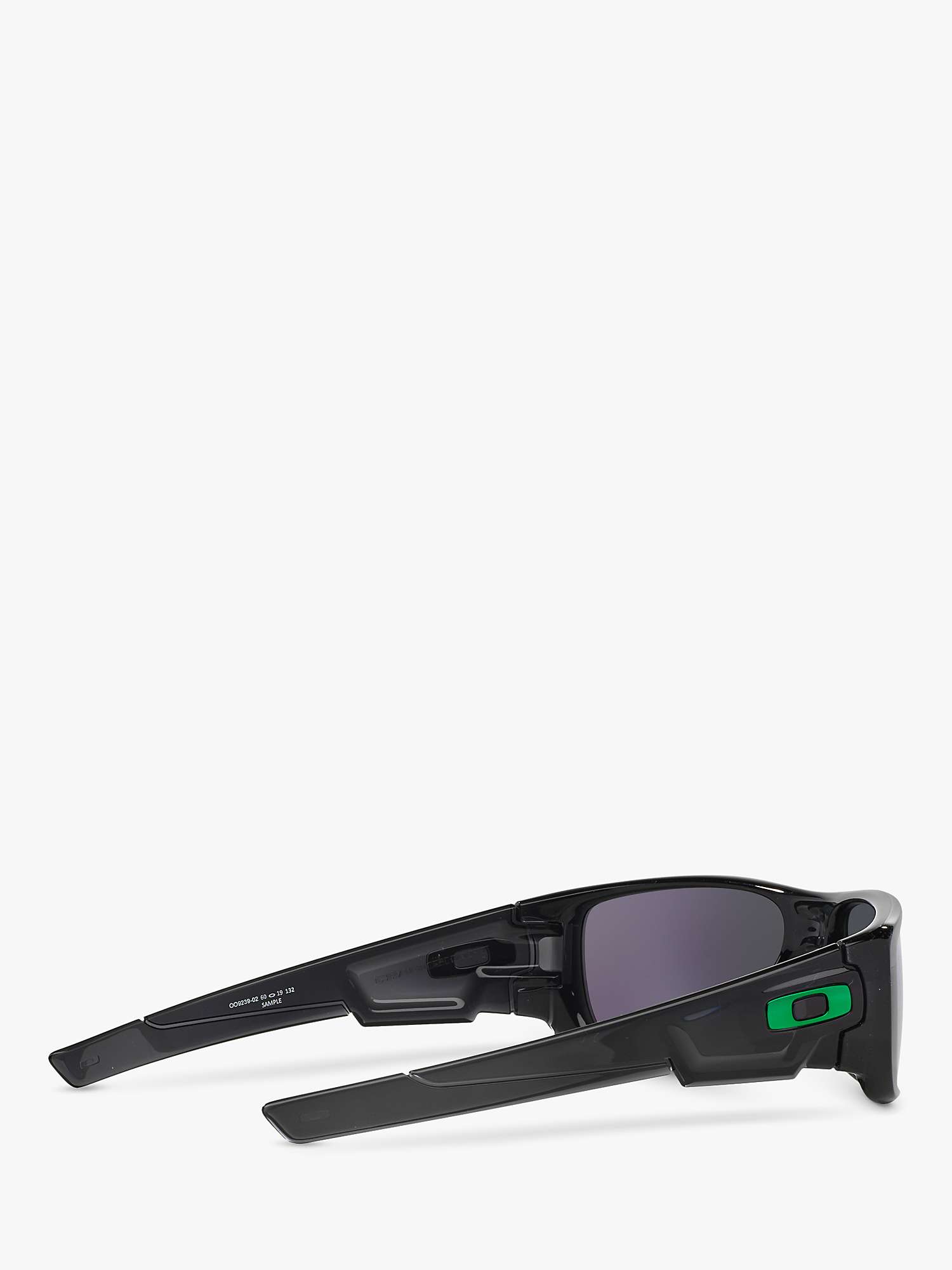 Buy Oakley OO9239 Men's Crankshaft Rectangular Sunglasses, Black Ink/Mirror Green Online at johnlewis.com