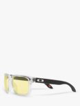 Oakley OO9102 Men's Holbrook Prizm Square Sunglasses, Clear/Yellow