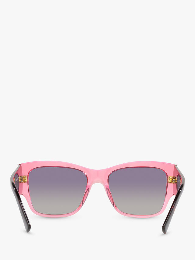 Vogue VO5462S Women's Polarised Square Sunglasses, Transparent Pink/Violet Gradient