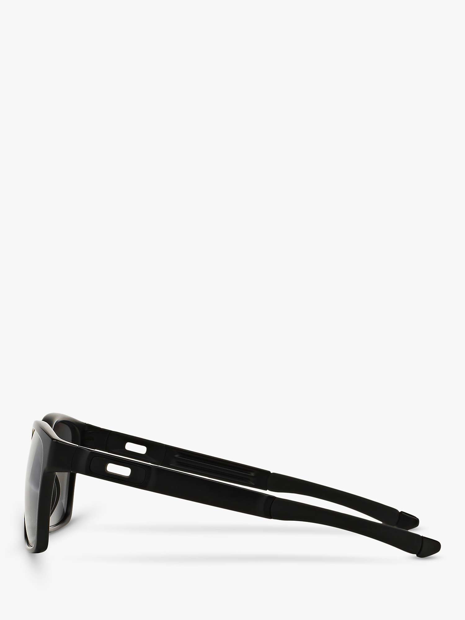 Buy Oakley OO9272 Men's Catalyst Polarised Rectangular Sunglasses, Matte Black/Gradient Online at johnlewis.com