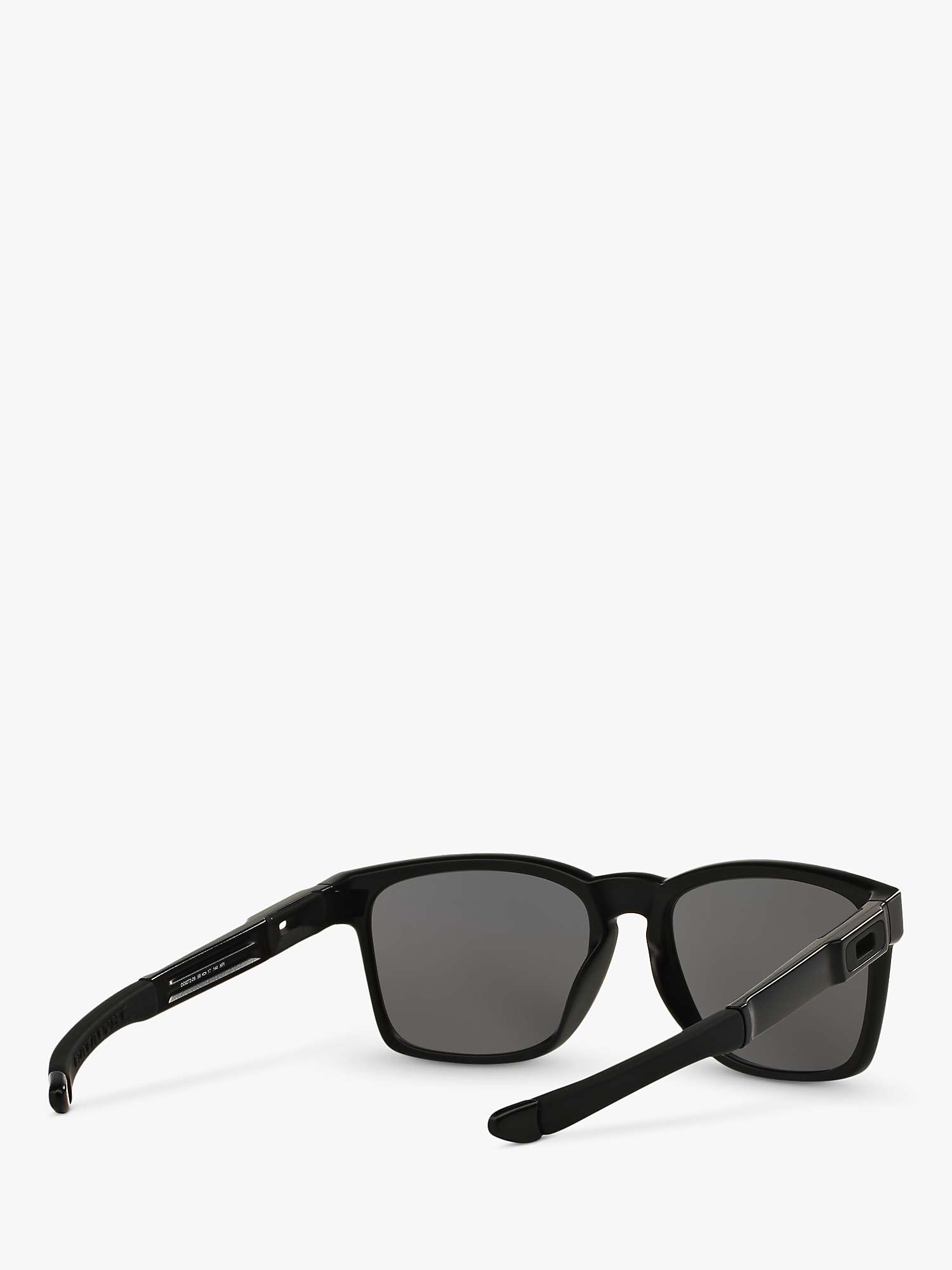 Buy Oakley OO9272 Men's Catalyst Polarised Rectangular Sunglasses, Matte Black/Gradient Online at johnlewis.com